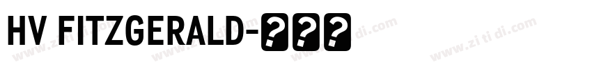 HV FITZGERALD字体转换